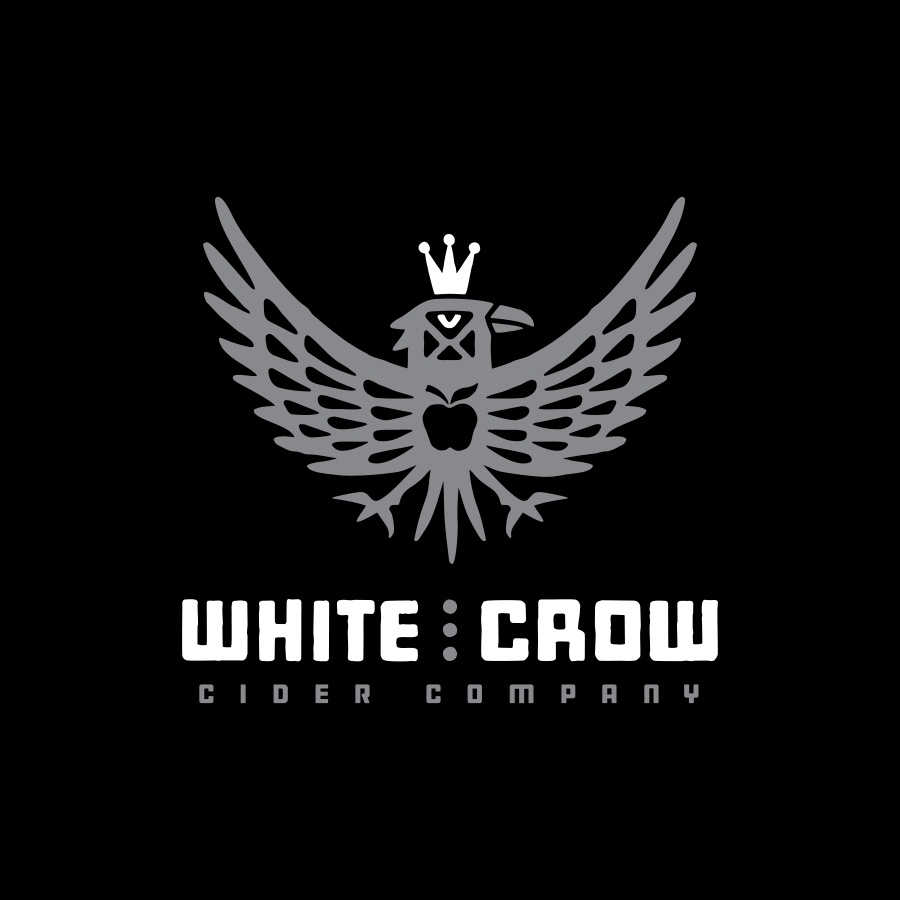 White Crow Cider Company, Logo by Chris Parks